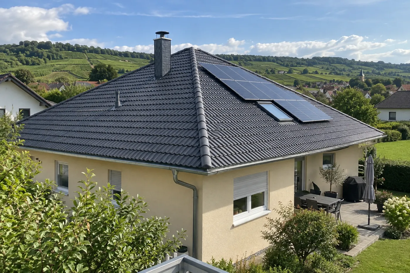 Sauberes Dach nach der kompletten Reinigung (Berge, Landkreis Prignitz)